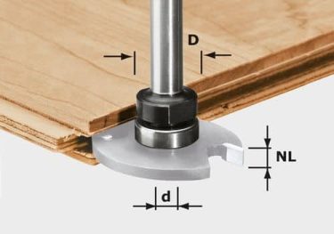 Festool Fuso de fresa com cone S8 1,5-5 KL16