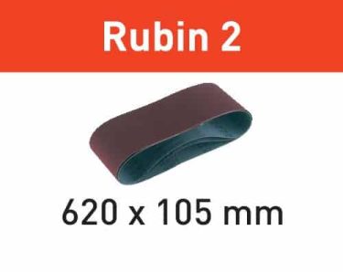Festool Cintas de lixa BS 75 L620X105-P80 RU2/10 Rubin 2