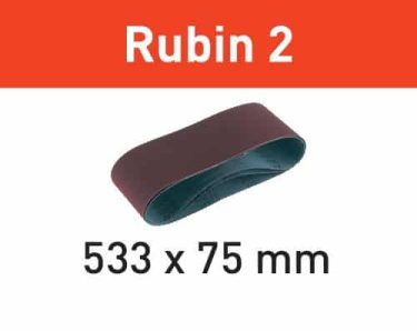 Festool Cintas de lixa BS 75 L533X 75-P120 RU2/10 Rubin 2